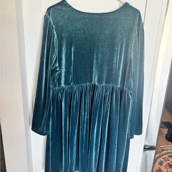 Modcloth Teal Dress 1X MINT CONDITION - Picture 4 of 4